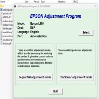 Epson L800 Resetter – Waste Ink Pad Counter Reset Adjustment Program