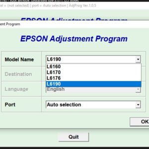 EPSON L6160, L6170, L6176 & L6190 Resetter – Adjustment Program to Reset Ink Pad Counter