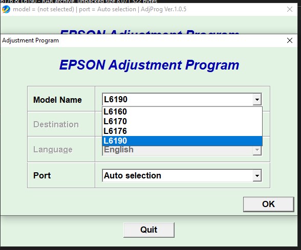 EPSON L6160, L6170, L6176 & L6190 Resetter – Adjustment Program to Reset Ink Pad Counter
